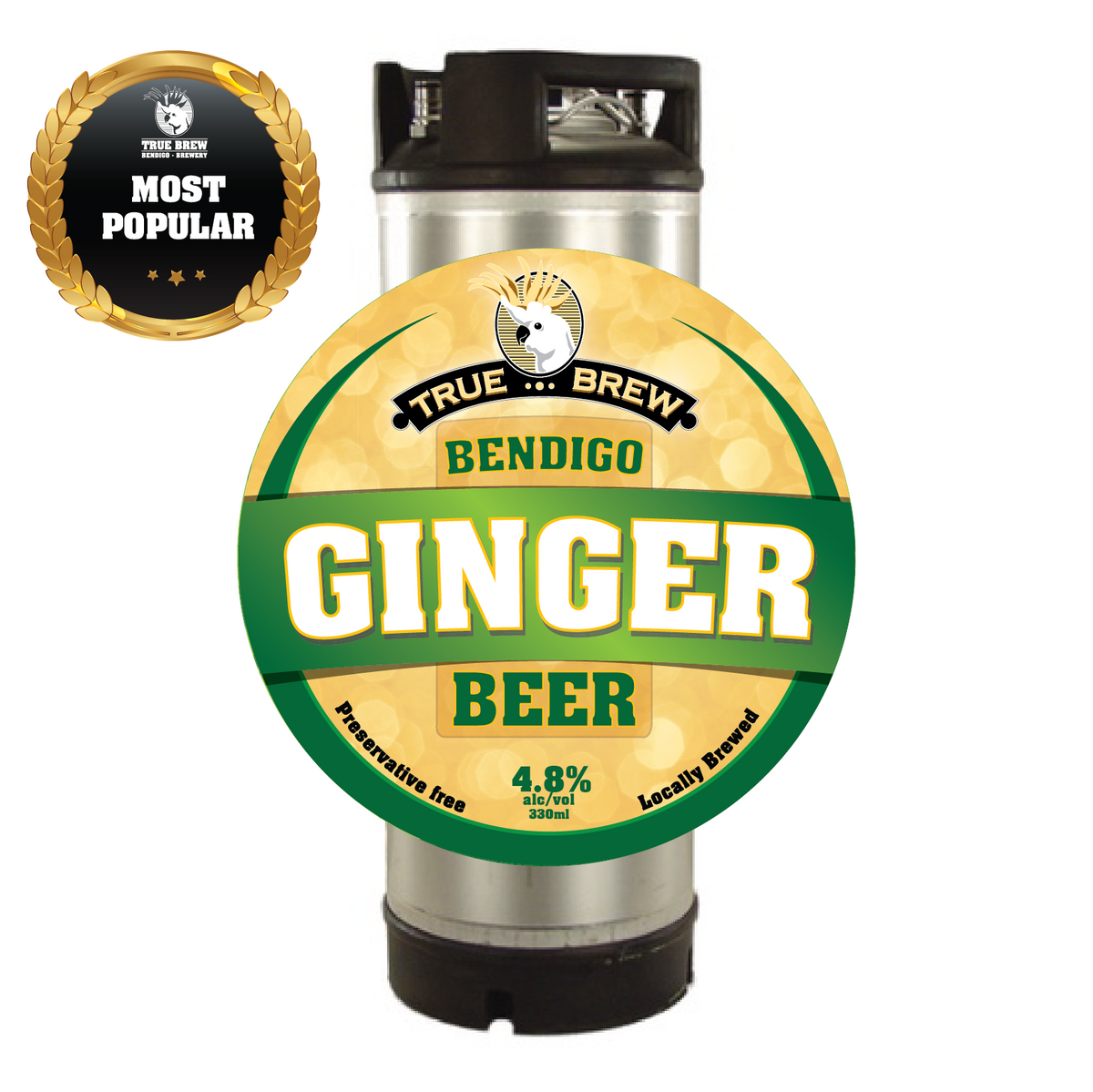 Ginger Beer 19lt Keg PICK UP ONLY True Brew Bendigo